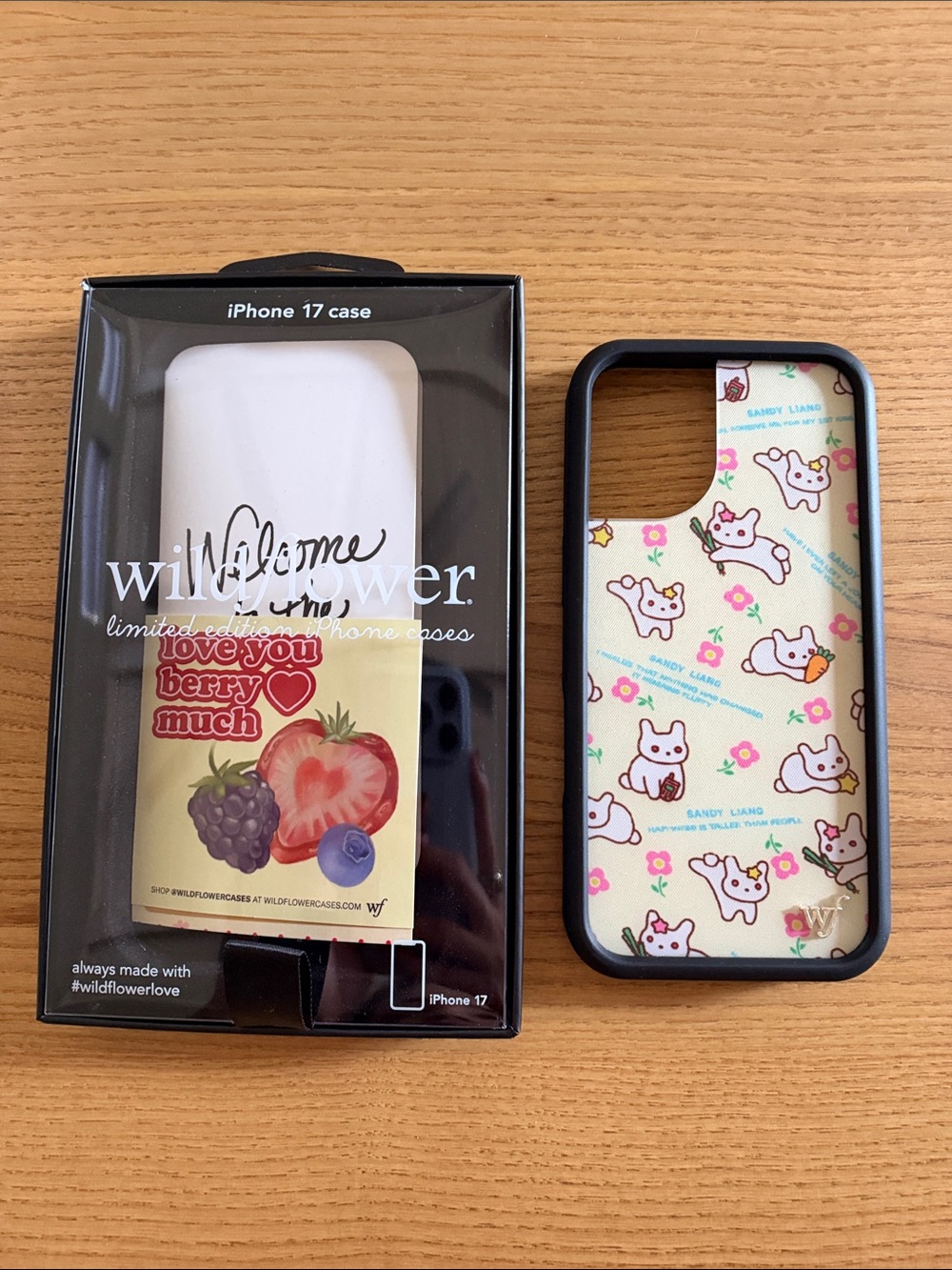 Wildflower iPhone 17 Sandy Liang case